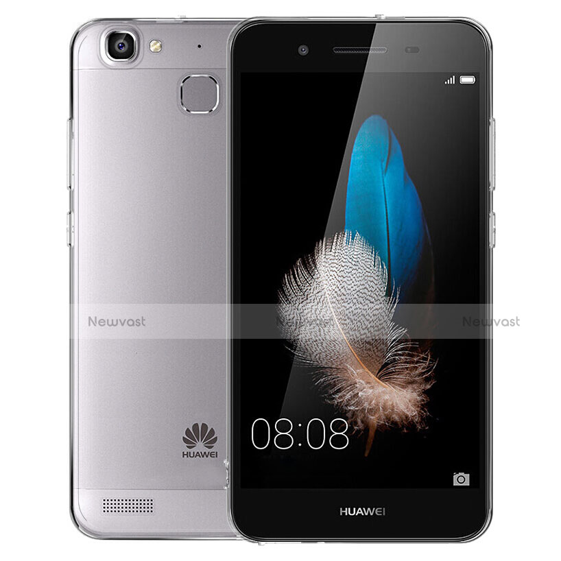 Ultra-thin Transparent Gel Soft Case T02 for Huawei P8 Lite Smart Gray