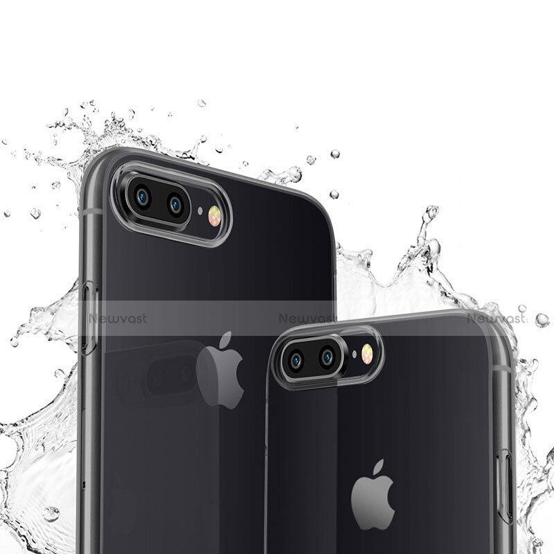 Ultra-thin Transparent Gel Soft Case T03 for Apple iPhone 7 Plus Black