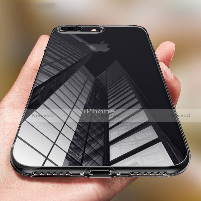 Ultra-thin Transparent Gel Soft Case T03 for Apple iPhone 8 Plus Black