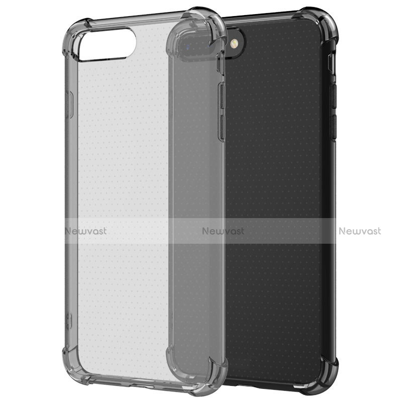 Ultra-thin Transparent Gel Soft Case T06 for Apple iPhone 7 Plus Gray