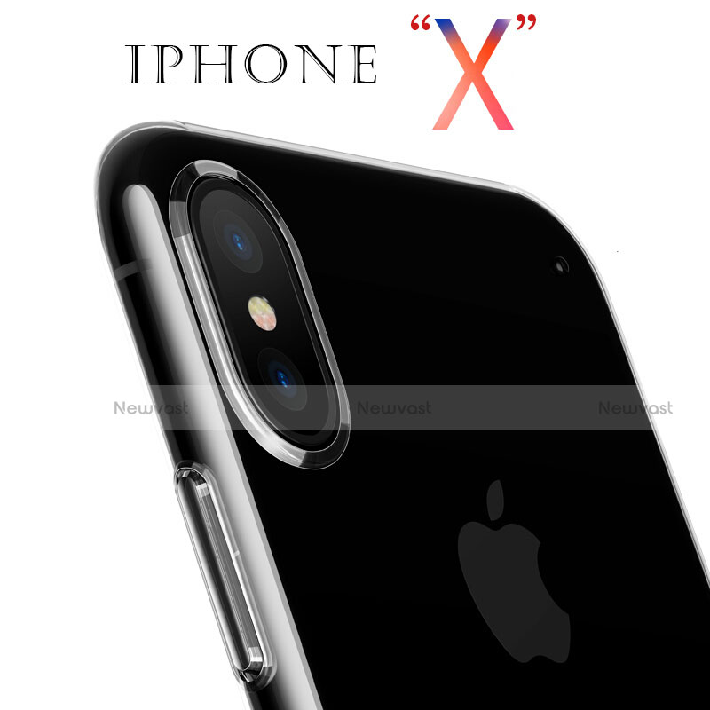 Ultra-thin Transparent Gel Soft Case T06 for Apple iPhone X Clear