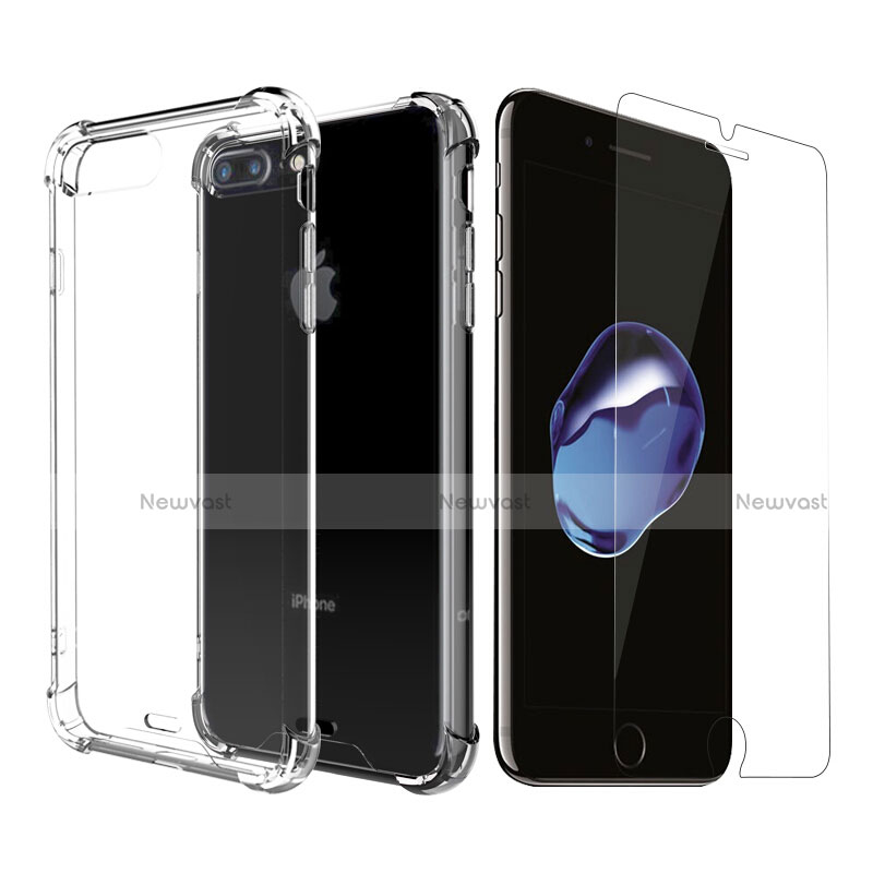 Ultra-thin Transparent Gel Soft Case T07 for Apple iPhone 7 Plus Clear