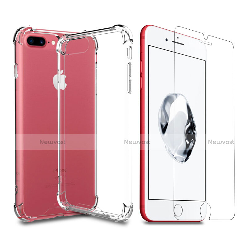 Ultra-thin Transparent Gel Soft Case T07 for Apple iPhone 7 Plus Clear