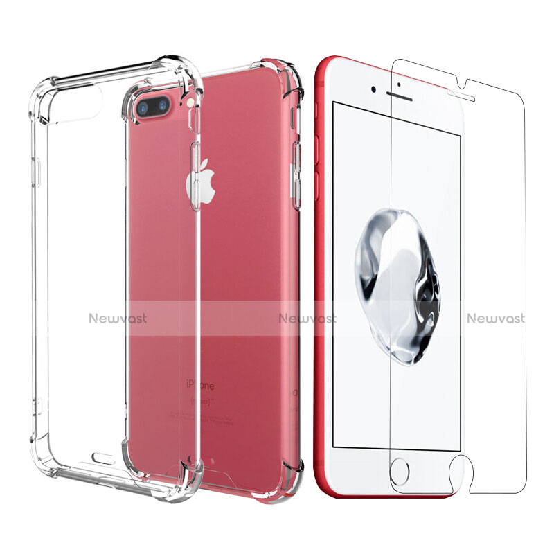 Ultra-thin Transparent Gel Soft Case T07 for Apple iPhone 7 Plus Clear