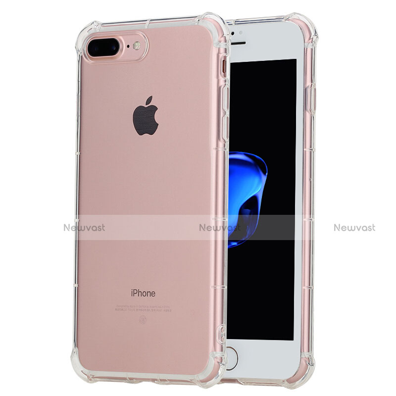 Ultra-thin Transparent Gel Soft Case T10 for Apple iPhone 7 Plus Clear