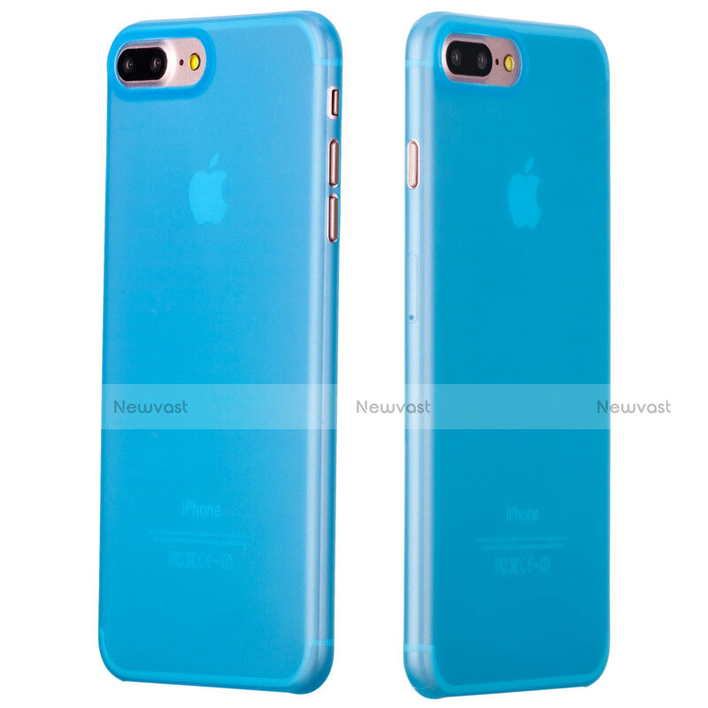 Ultra-thin Transparent Gel Soft Case T11 for Apple iPhone 7 Plus Blue