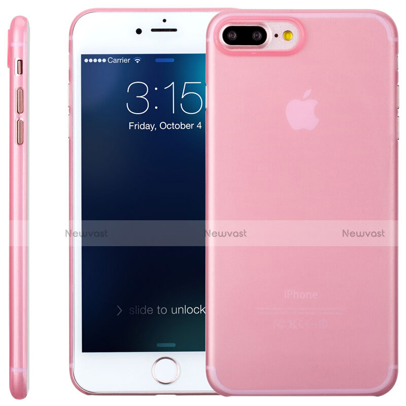 Ultra-thin Transparent Gel Soft Case T11 for Apple iPhone 8 Plus Pink