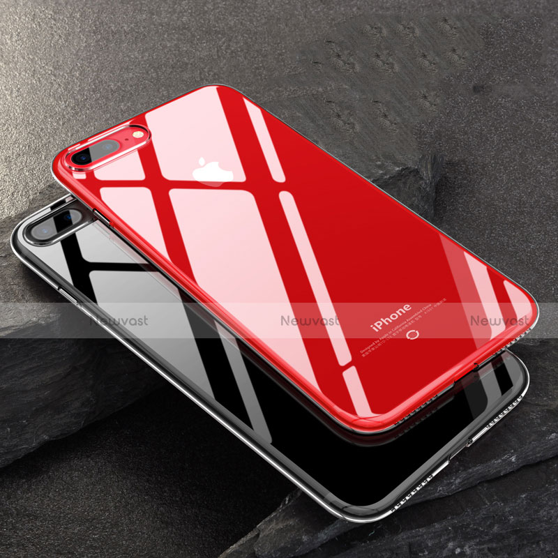 Ultra-thin Transparent Gel Soft Case T17 for Apple iPhone 8 Plus Clear