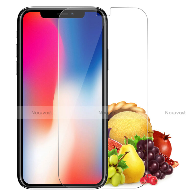 Ultra-thin Transparent Gel Soft Case with Screen Protector for Apple iPhone X Clear