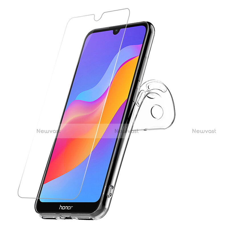 Ultra-thin Transparent Gel Soft Case with Screen Protector for Huawei Honor 8A Clear