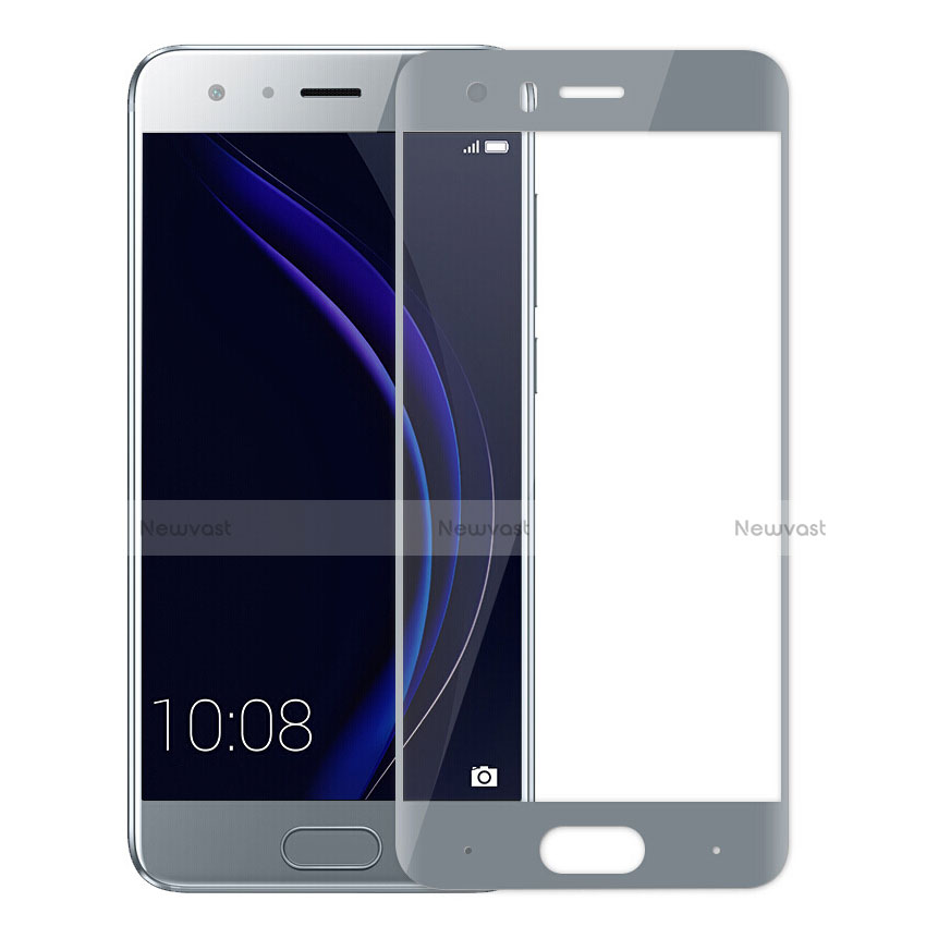 Ultra-thin Transparent Gel Soft Case with Screen Protector for Huawei Honor 9 Gray