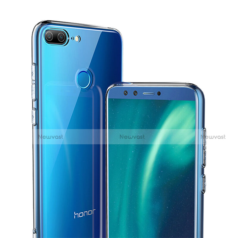 Ultra-thin Transparent Gel Soft Case with Screen Protector for Huawei Honor 9 Lite White