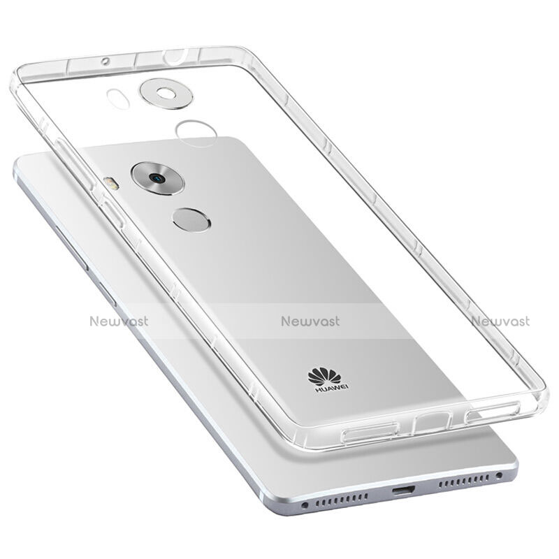 Ultra-thin Transparent Gel Soft Case with Screen Protector for Huawei Mate 8 Clear