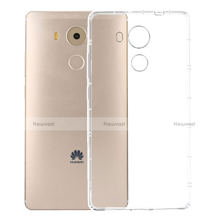 Ultra-thin Transparent Gel Soft Case with Screen Protector for Huawei Mate 8 Clear