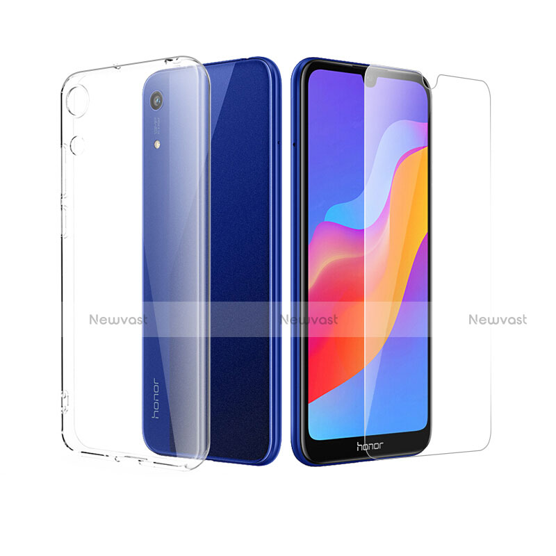 Ultra-thin Transparent Gel Soft Case with Screen Protector for Huawei Y6 Prime (2019) Clear