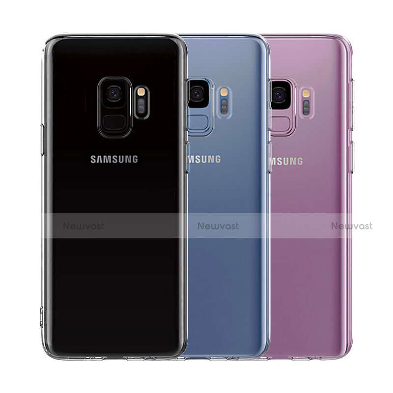 Ultra-thin Transparent Gel Soft Case with Screen Protector for Samsung Galaxy S9 Clear