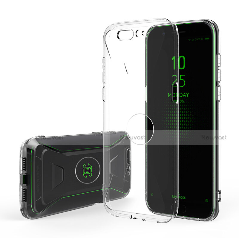 Ultra-thin Transparent Gel Soft Case with Screen Protector for Xiaomi Black Shark Clear