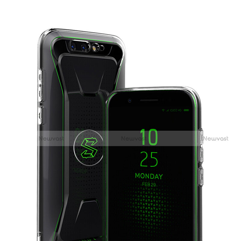 Ultra-thin Transparent Gel Soft Case with Screen Protector for Xiaomi Black Shark Clear