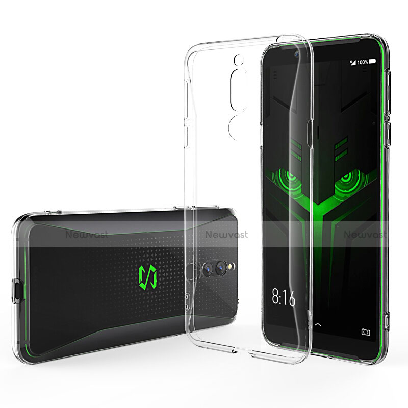 Ultra-thin Transparent Gel Soft Case with Screen Protector for Xiaomi Black Shark Helo Clear