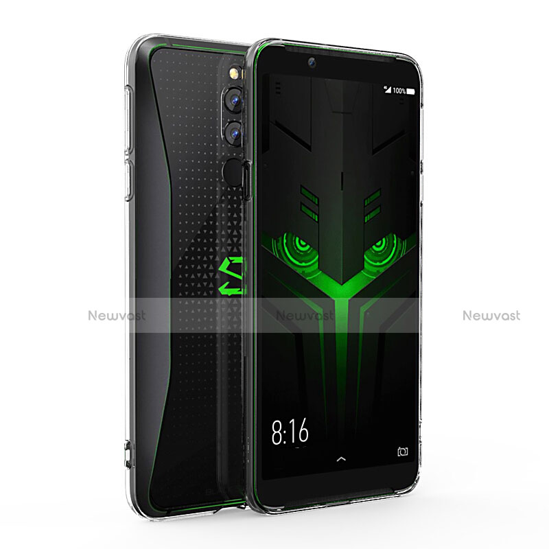 Ultra-thin Transparent Gel Soft Case with Screen Protector for Xiaomi Black Shark Helo Clear