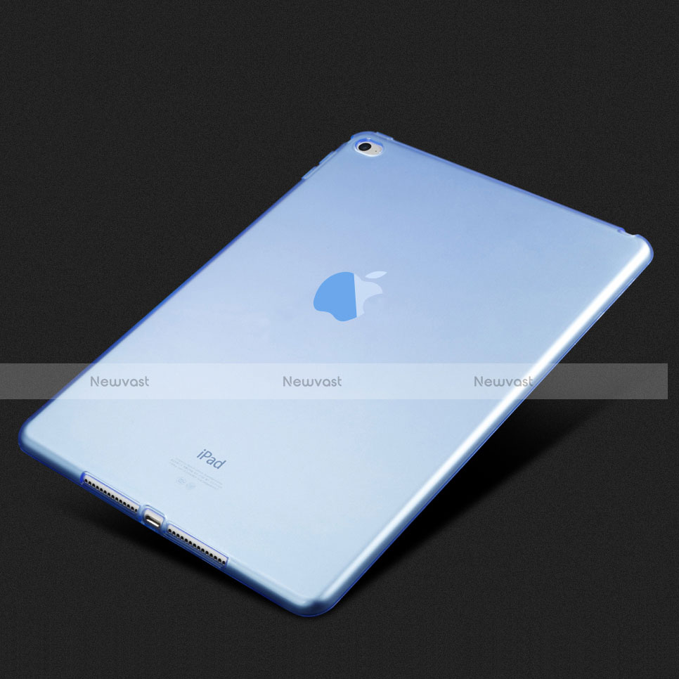 Ultra-thin Transparent Gel Soft Cover for Apple iPad Air 2 Sky Blue