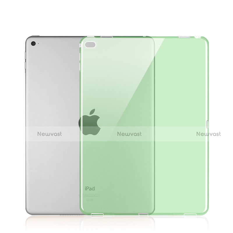 Ultra-thin Transparent Gel Soft Cover for Apple iPad Pro 12.9 Green