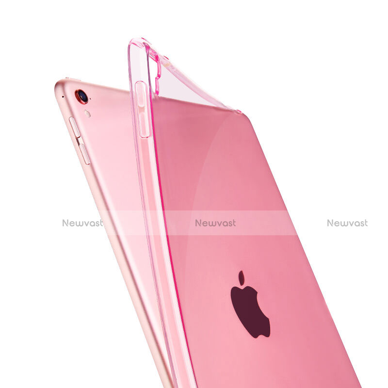 Ultra-thin Transparent Gel Soft Cover for Apple iPad Pro 9.7 Pink