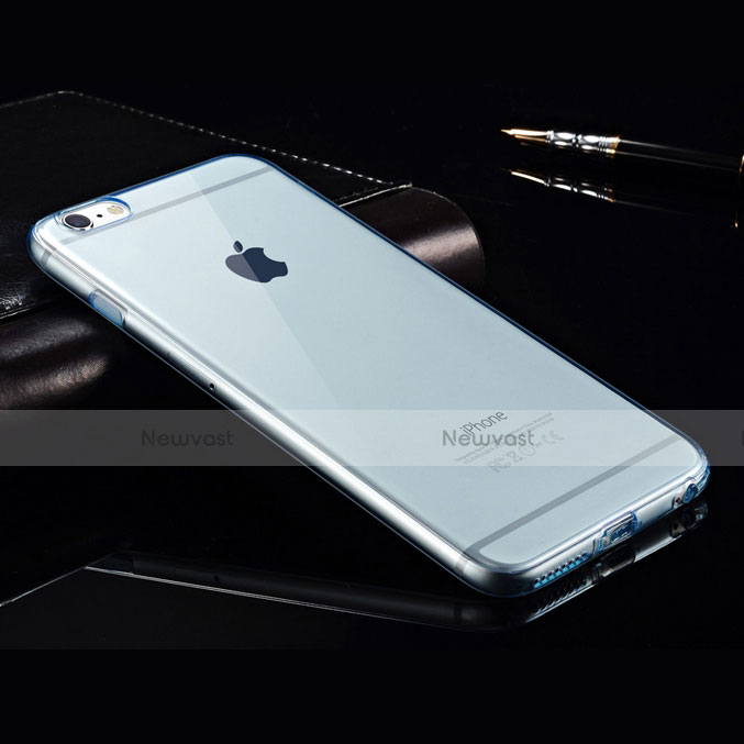 Ultra-thin Transparent Gel Soft Cover for Apple iPhone 6 Blue