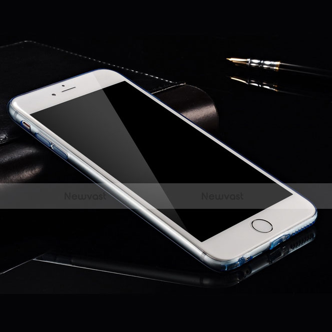 Ultra-thin Transparent Gel Soft Cover for Apple iPhone 6 Blue