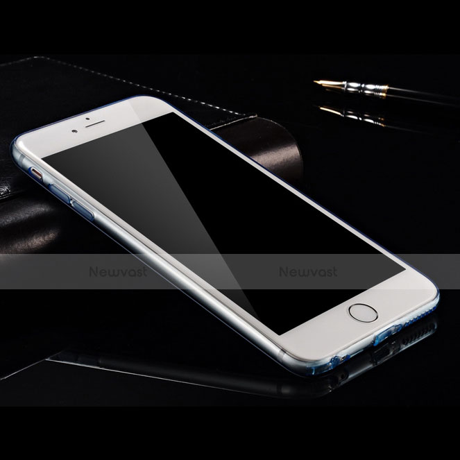 Ultra-thin Transparent Gel Soft Cover for Apple iPhone 6 Plus Blue