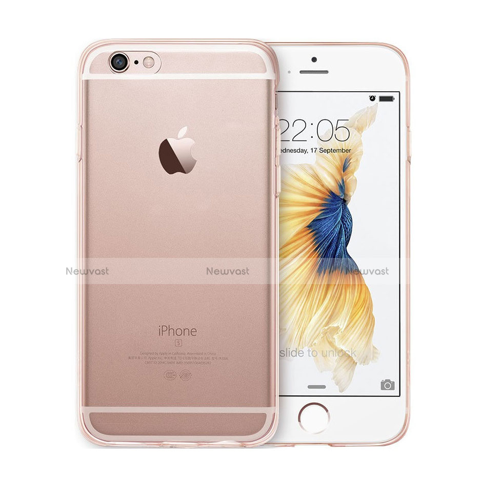 Ultra-thin Transparent Gel Soft Cover for Apple iPhone 6S Plus Rose Gold