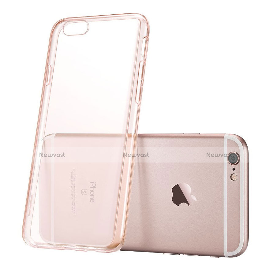 Ultra-thin Transparent Gel Soft Cover for Apple iPhone 6S Plus Rose Gold