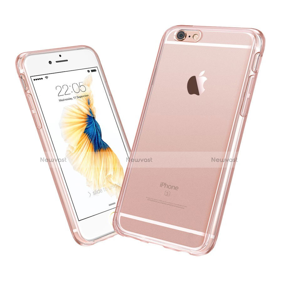 Ultra-thin Transparent Gel Soft Cover for Apple iPhone 6S Plus Rose Gold