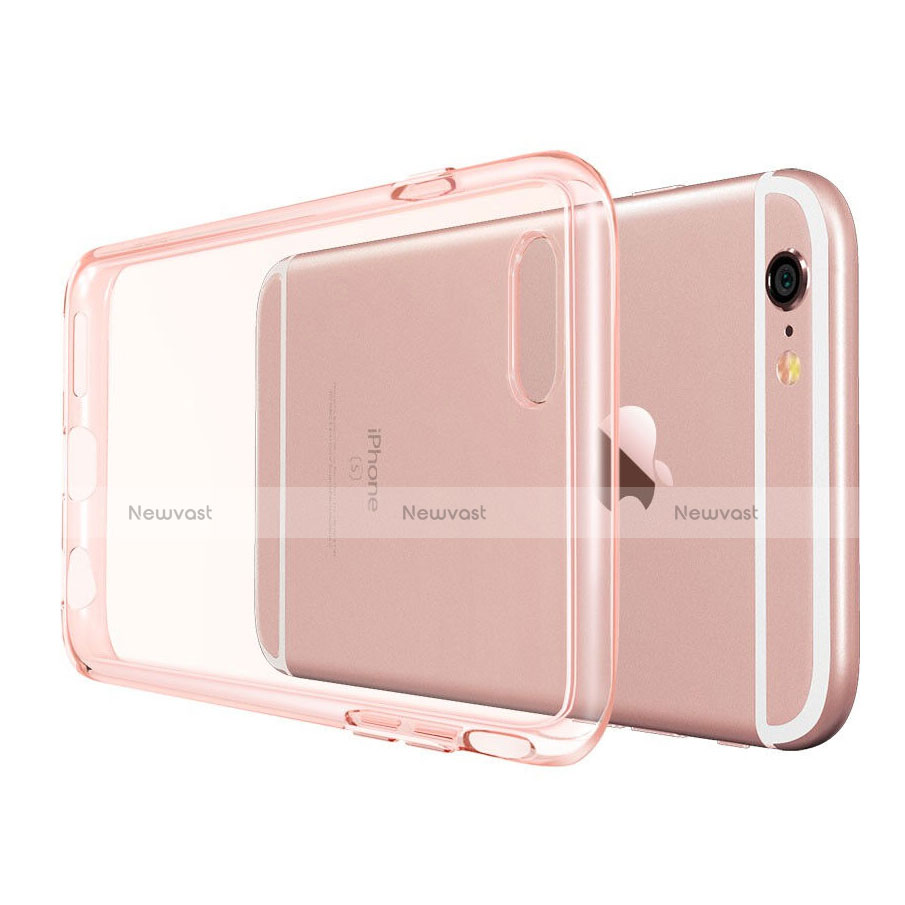 Ultra-thin Transparent Gel Soft Cover for Apple iPhone 6S Plus Rose Gold