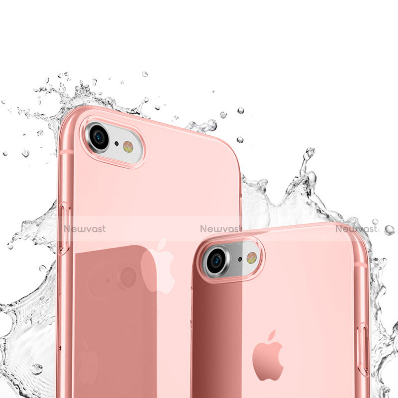 Ultra-thin Transparent Gel Soft Cover for Apple iPhone 7 Pink