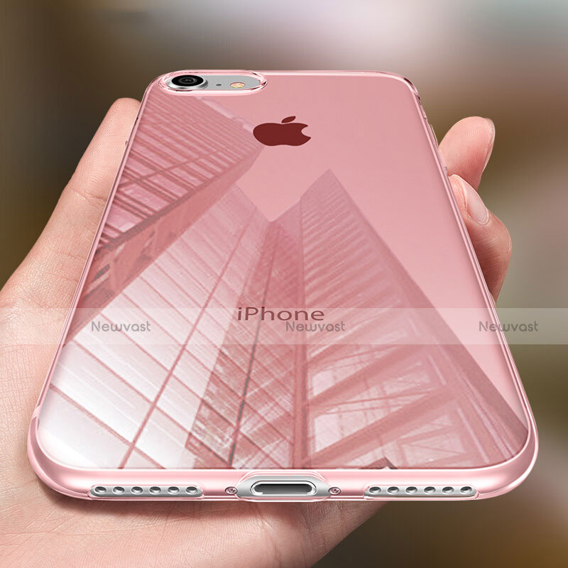 Ultra-thin Transparent Gel Soft Cover for Apple iPhone 8 Pink