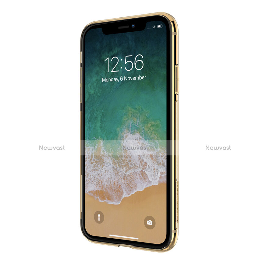 Ultra-thin Transparent Gel Soft Cover for Apple iPhone XR Gold