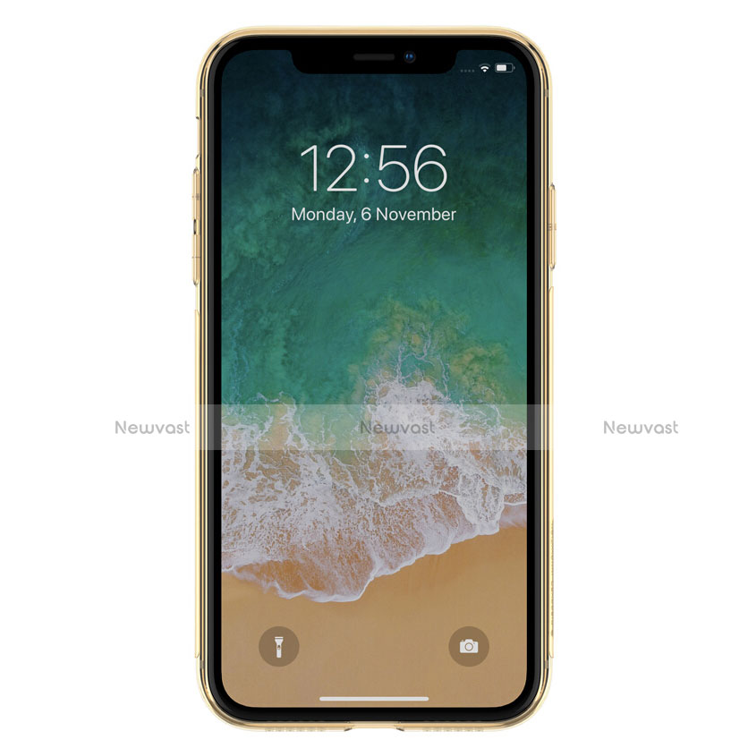 Ultra-thin Transparent Gel Soft Cover for Apple iPhone XR Gold