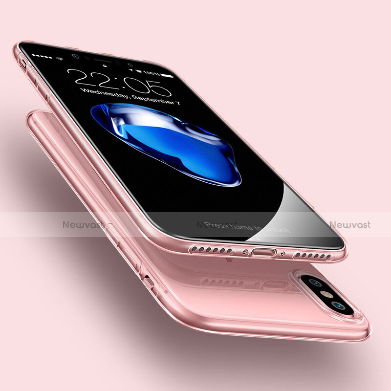 Ultra-thin Transparent Gel Soft Cover for Apple iPhone Xs Max Pink