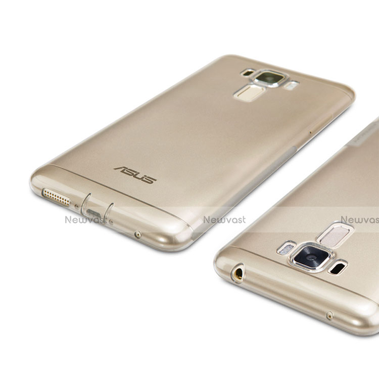 Ultra-thin Transparent Gel Soft Cover for Asus Zenfone 3 Laser Gray