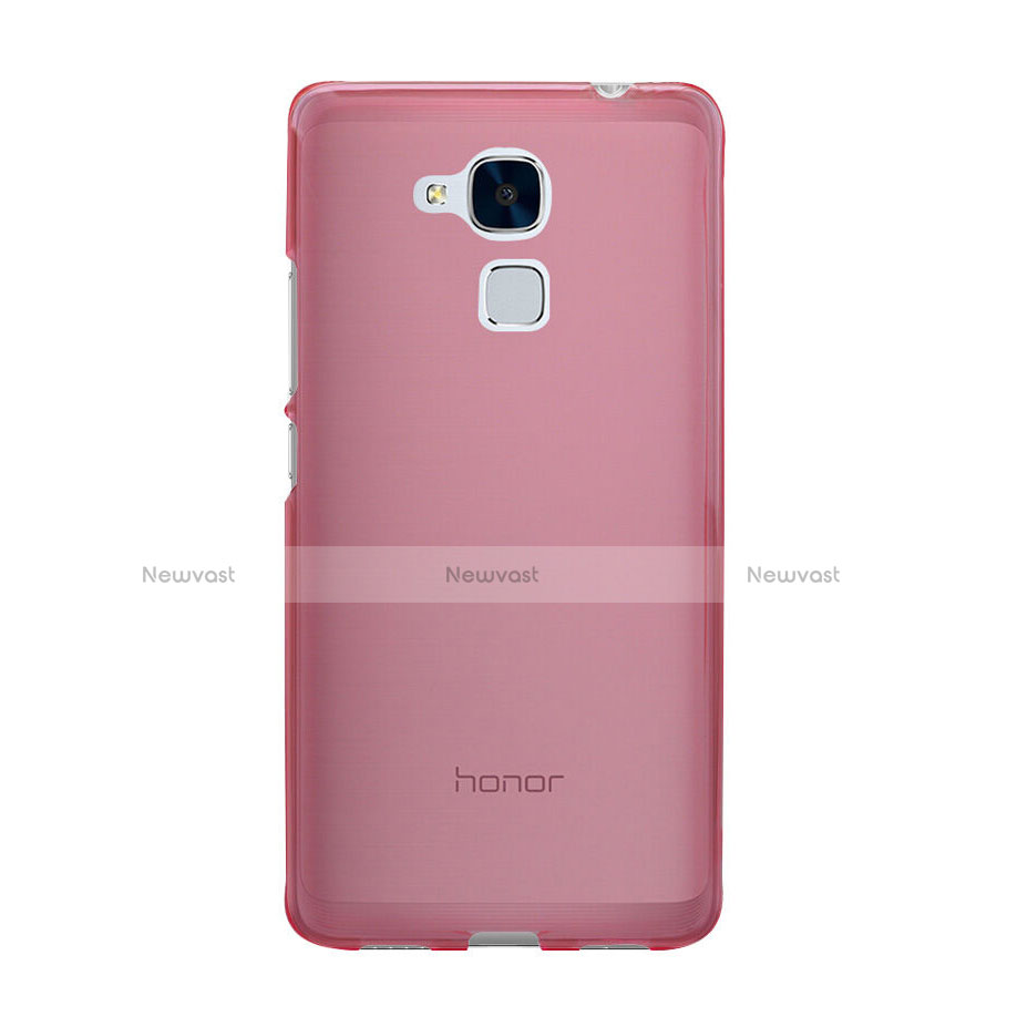 Ultra-thin Transparent Gel Soft Cover for Huawei GT3 Pink