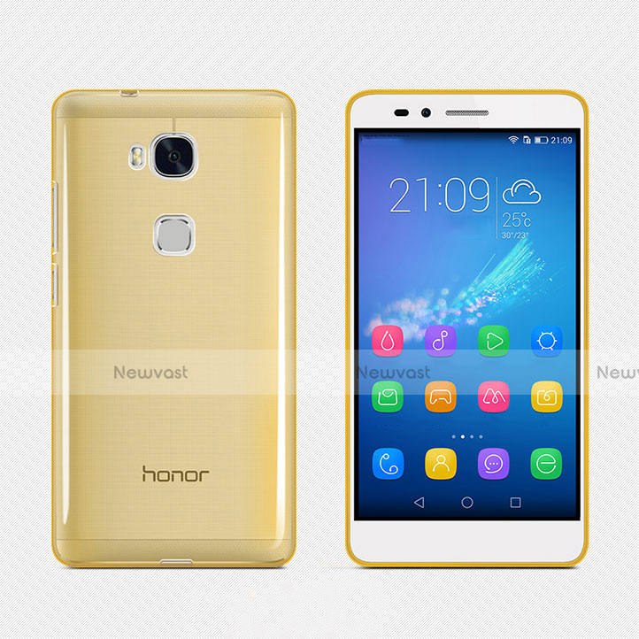 Ultra-thin Transparent Gel Soft Cover for Huawei Honor 5X Gold