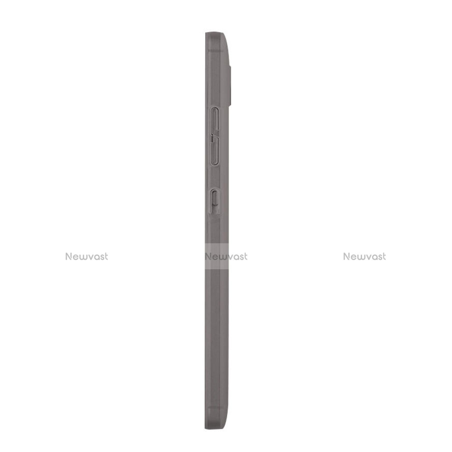 Ultra-thin Transparent Gel Soft Cover for Huawei Honor 7 Gray