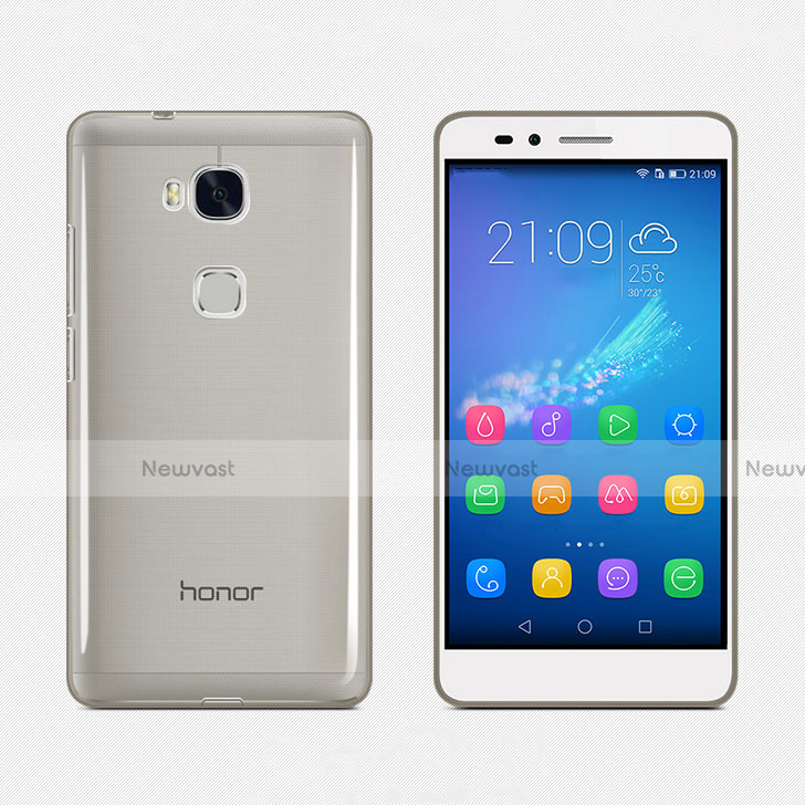 Ultra-thin Transparent Gel Soft Cover for Huawei Honor X5 Gray