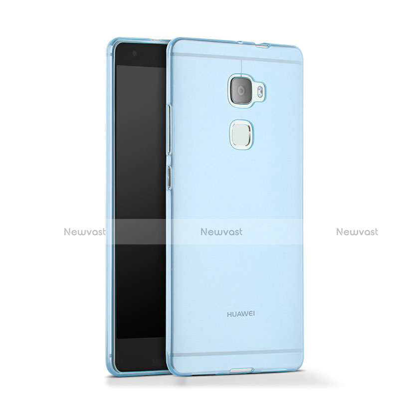 Ultra-thin Transparent Gel Soft Cover for Huawei Mate S Blue