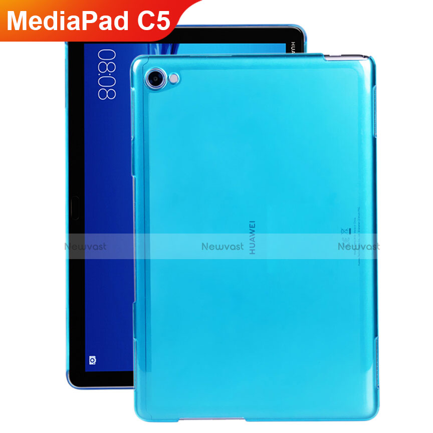 Ultra-thin Transparent Gel Soft Cover for Huawei MediaPad C5 10 10.1 BZT-W09 AL00 Blue