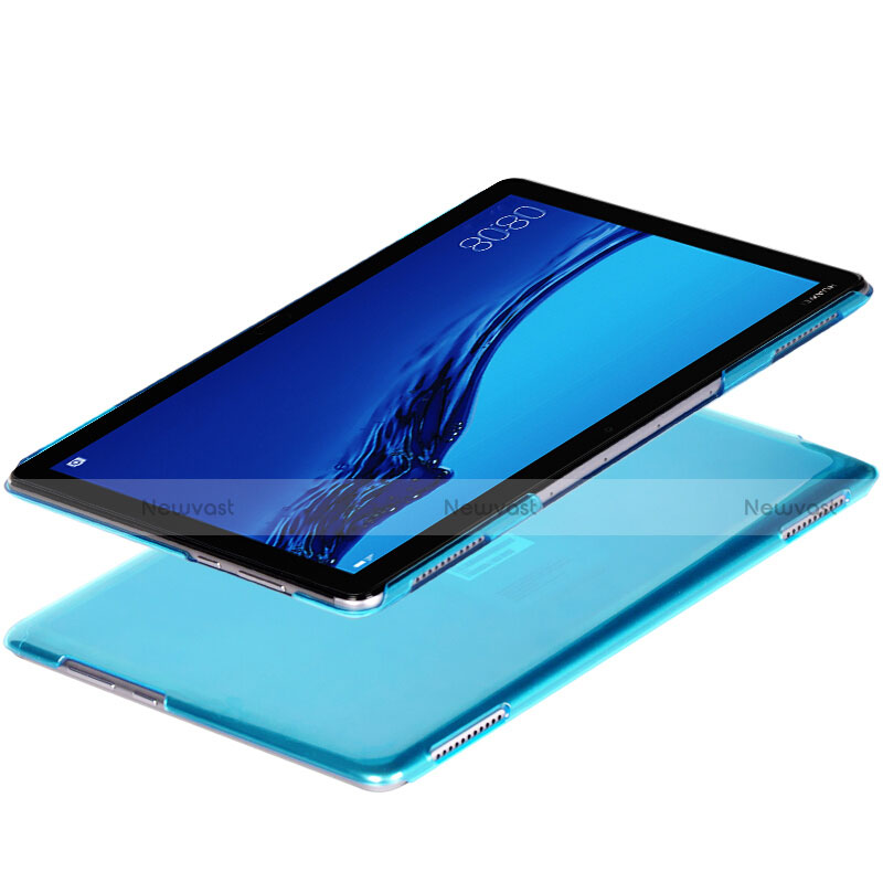 Ultra-thin Transparent Gel Soft Cover for Huawei MediaPad C5 10 10.1 BZT-W09 AL00 Blue