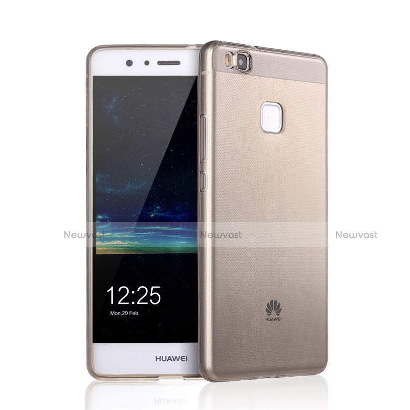 Ultra-thin Transparent Gel Soft Cover for Huawei P9 Lite Brown