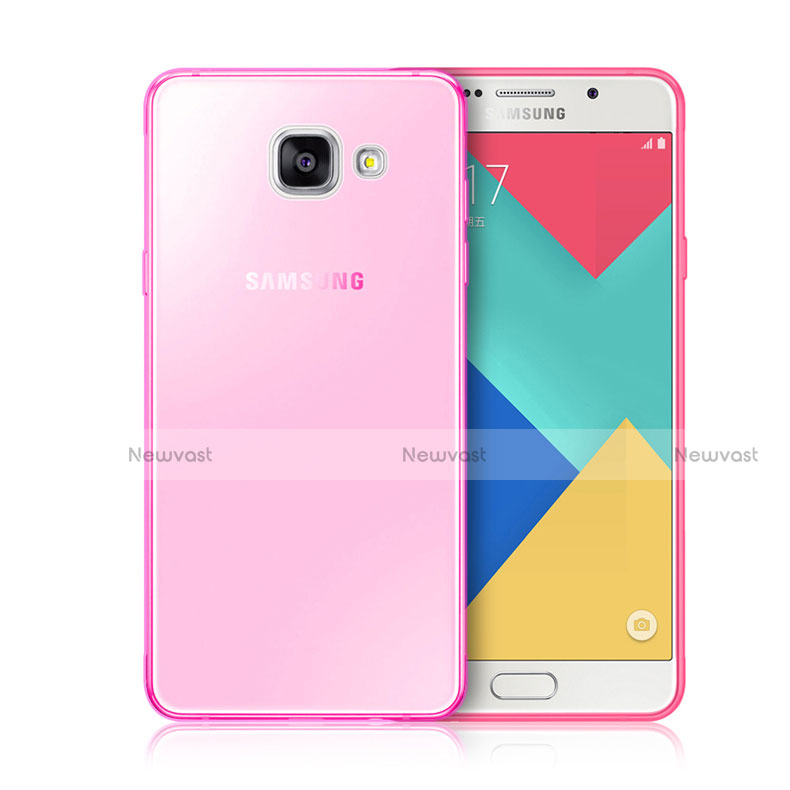 Ultra-thin Transparent Gel Soft Cover for Samsung Galaxy A3 (2016) SM-A310F Pink