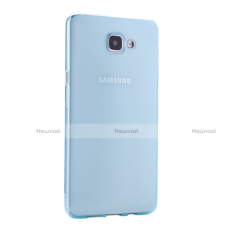 Ultra-thin Transparent Gel Soft Cover for Samsung Galaxy A9 (2016) A9000 Blue